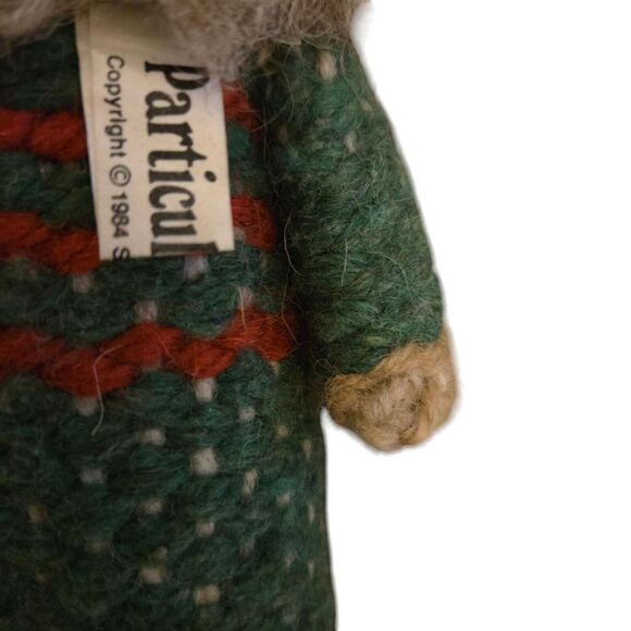 Particular People Bearded Elf Fabric Sandra L Schepper Christmas Holiday 1984 - Picture 3 of 4